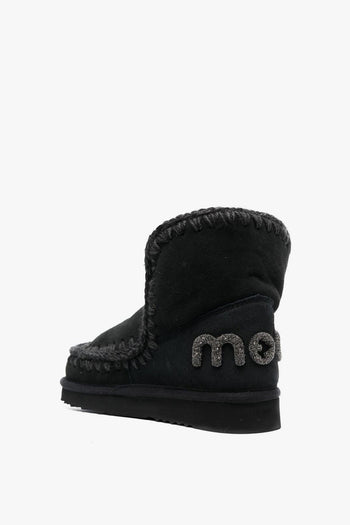 Scarpa Nero Donna Eskimo 18 Glitter Logo - 4