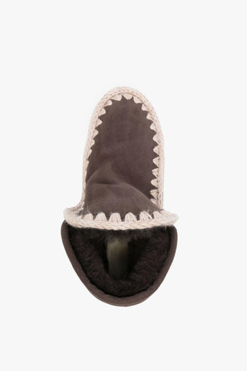 Stivaletti Marrone Donna Mini Eskimo Platform Boot - 3