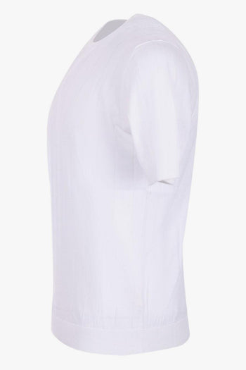 T-shirt Bianco Uomo in Filo - 3