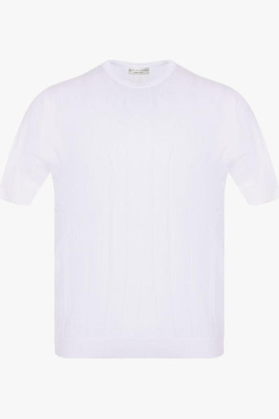 T-shirt Bianco Uomo in Filo
