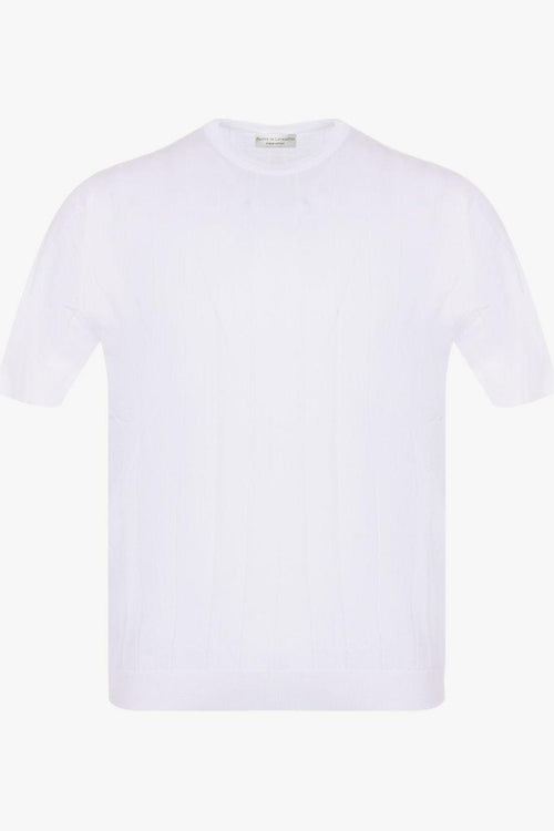 T-shirt Bianco Uomo in Filo