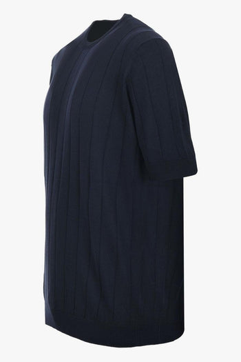 T-shirt Blu Uomo in Filo - 2
