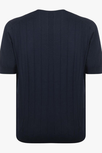 T-shirt Blu Uomo in Filo - 3