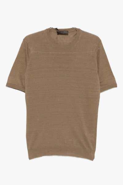 Maglia Maniche Corte Uomo Marrone