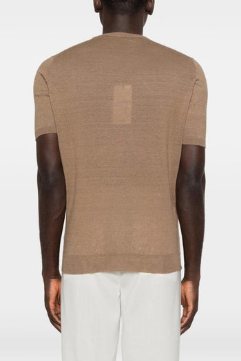 Maglia Maniche Corte Uomo Marrone - 2