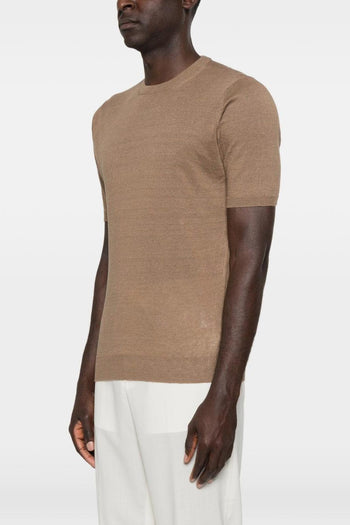 Maglia Maniche Corte Uomo Marrone - 3
