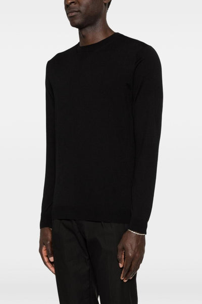 Maglia Scollo Tondo Uomo Nero