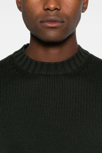 Maglia Verde Uomo Scollo Tondo - 4