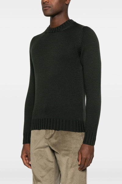 Maglia Verde Uomo Scollo Tondo