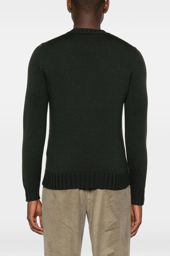 Maglia Verde Uomo Scollo Tondo - 3