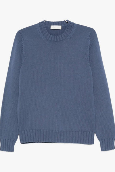 Maglia Blu Uomo Scollo Tondo