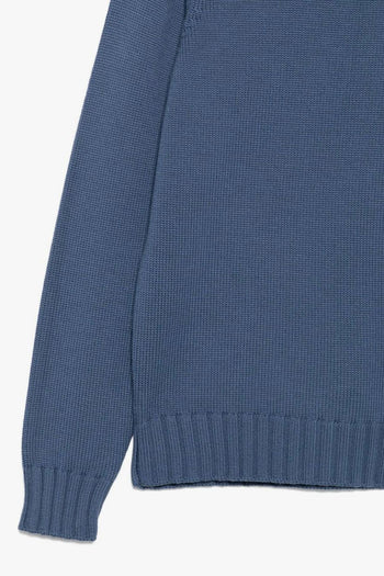 Maglia Blu Uomo Scollo Tondo - 3