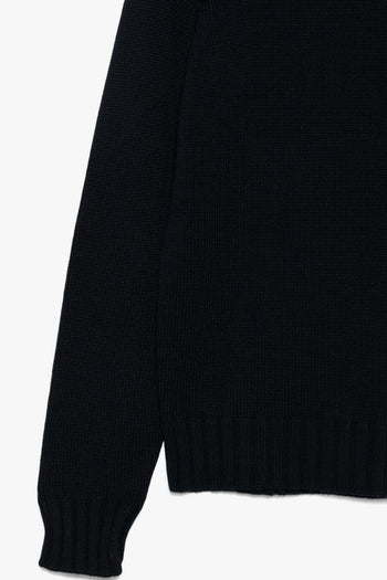 Maglia Blu Uomo Scollo Tondo - 3