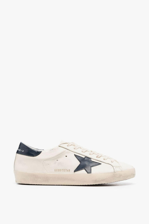 Super Star Uomo Scarpa Beige-Blu
