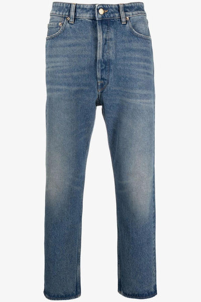 Jeans Blu Uomo Gamba Dritta