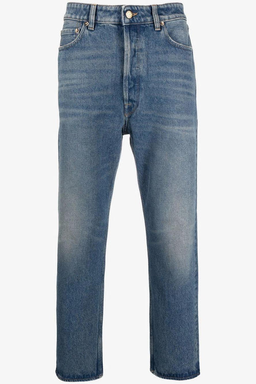 Jeans Blu Uomo Gamba Dritta