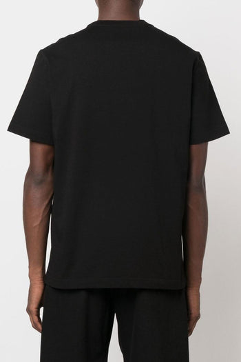 Uomo T-Shirt Nero Stella sul Petto - 3