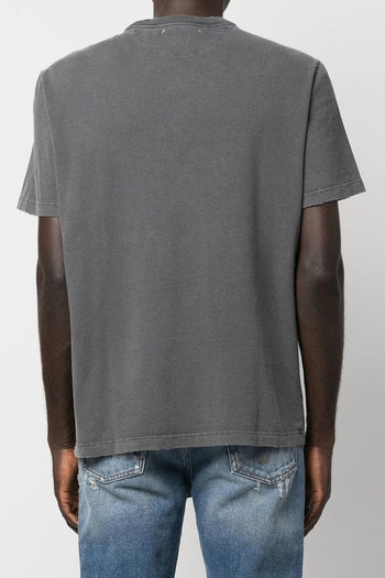 Uomo T-Shirt Grigio Motivo Logo Inverso - 3
