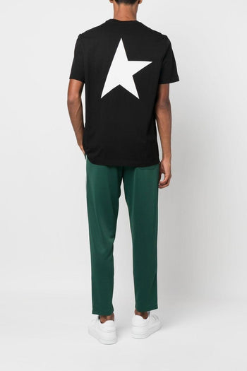 Uomo T-Shirt Nero Stella Posteriore - 3