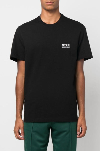 Uomo T-Shirt Nero Stella Posteriore