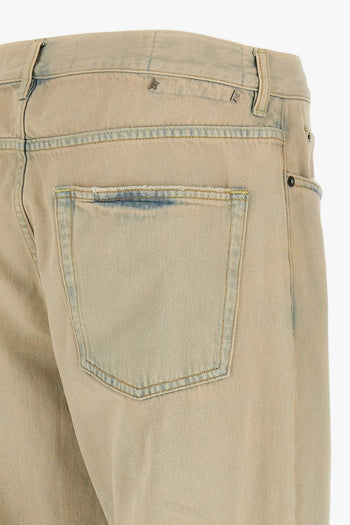 Jeans Beige Uomo Gamba Dritta - 4