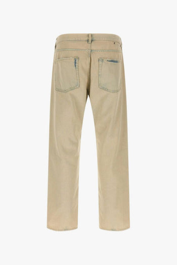 Jeans Beige Uomo Gamba Dritta - 2