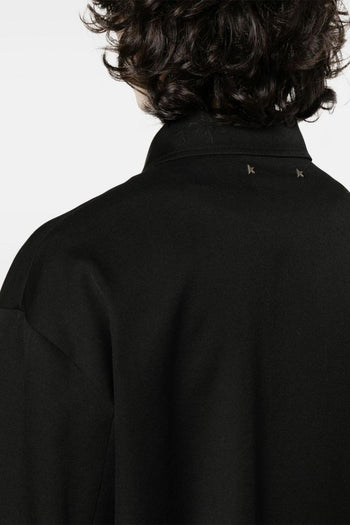 Giacca-Camicia Nero Uomo con Zip - 4