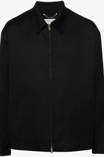 Giacca-Camicia Nero Uomo con Zip - 5