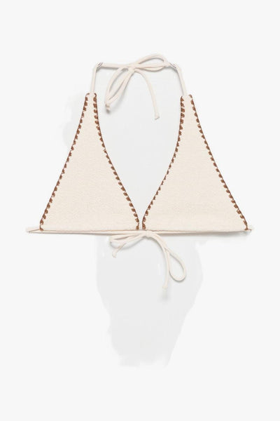 Saint Barth Triangolo Crochet Donna Crema