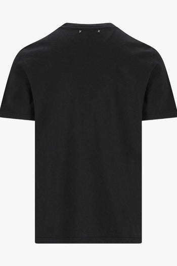 T-Shirt Nero Uomo Stampa Lucida - 2