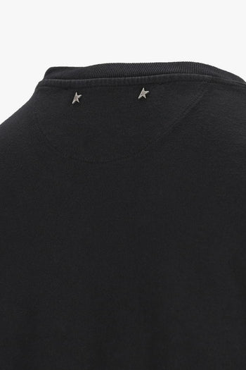 T-Shirt Nero Uomo Stampa Lucida - 4