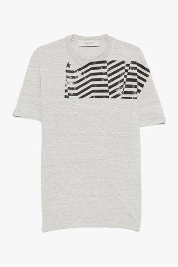 T-Shirt Grigio Uomo Stampa Grafica - 4