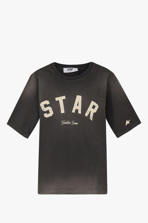 T-Shirt Grigio Donna Motivo Star
