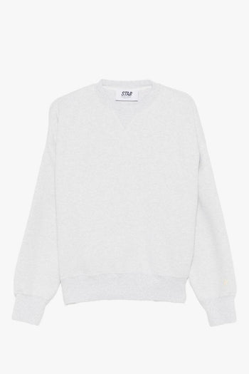 Felpa Grigio Donna Decorazione Strass - 5