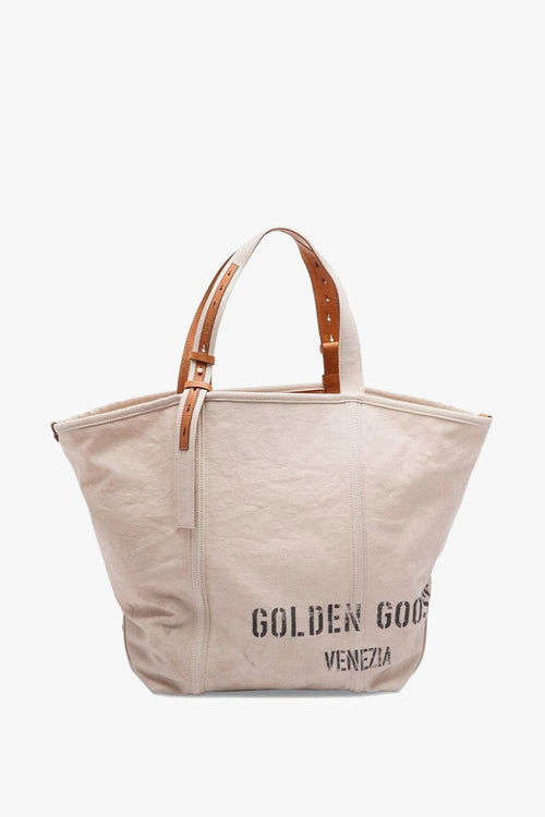 Borsa Beige Donna Canvas