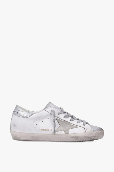 Super Star Donna Scarpa Bianco-Argento