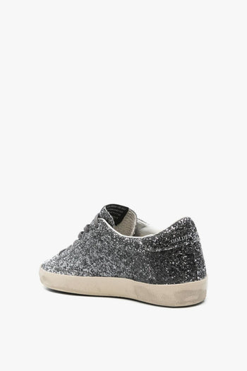Super Star Donna Sneakers Argento Glitterate - 3