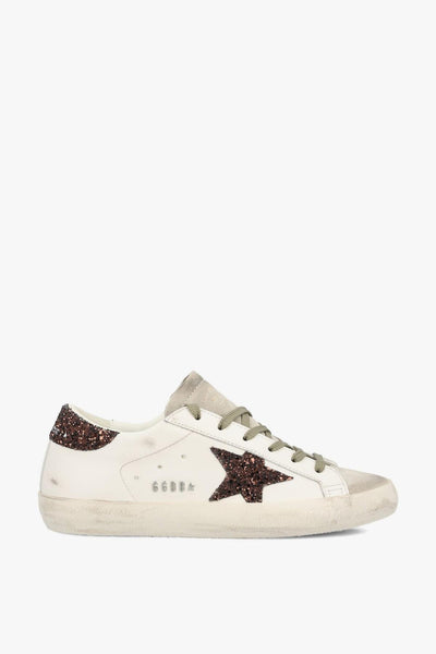 Scarpa Bianco-Marrone Donna Superstar