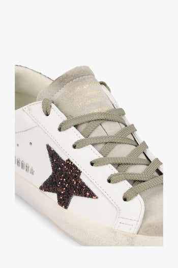 Scarpa Bianco-Marrone Donna Superstar - 4