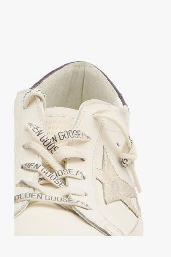 Super Star Donna Sneakers Bianco Dettaglio Coccodrillo - 5