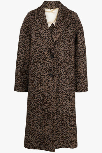 Cappotto Nero-Marrone Donna Animalier - 4