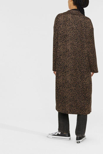 Cappotto Nero-Marrone Donna Animalier - 3