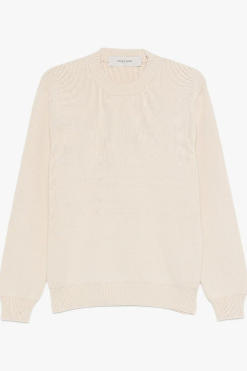 Maglia Crema Donna Girocollo