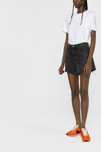 T-Shirt Bianco Donna Stella Glitter - 2