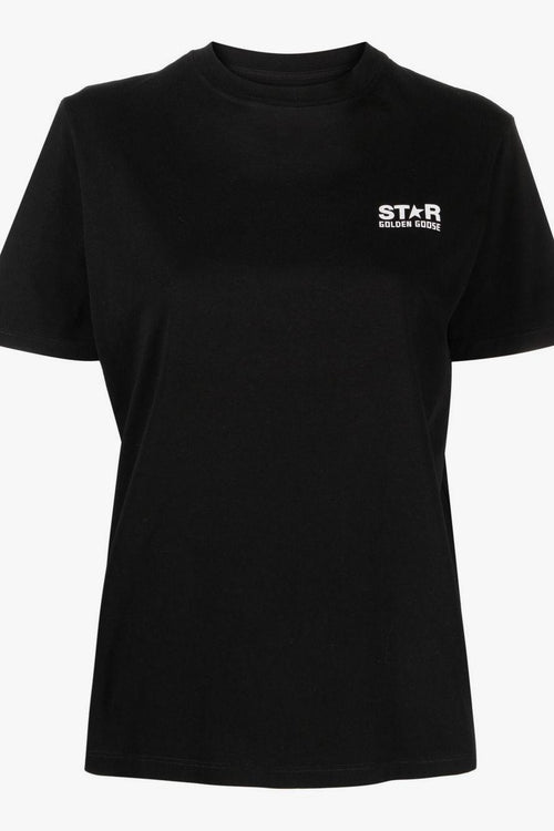 T-Shirt Nero Donna Stella Posteriore