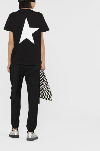 T-Shirt Nero Donna Stella Posteriore - 2