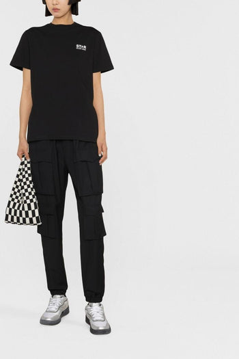 T-Shirt Nero Donna Stella Posteriore - 3