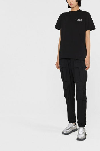 T-Shirt Nero Donna Stella Posteriore - 4