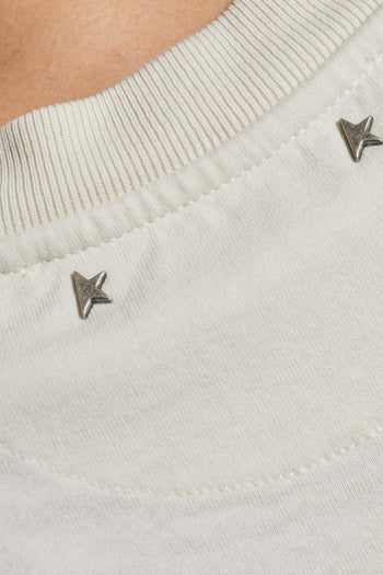 T-Shirt Bianco Donna Motivo Rosa - 2