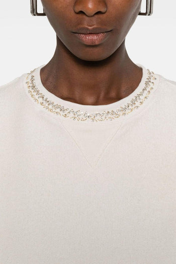 Maglia Bianco Donna Crop - 2